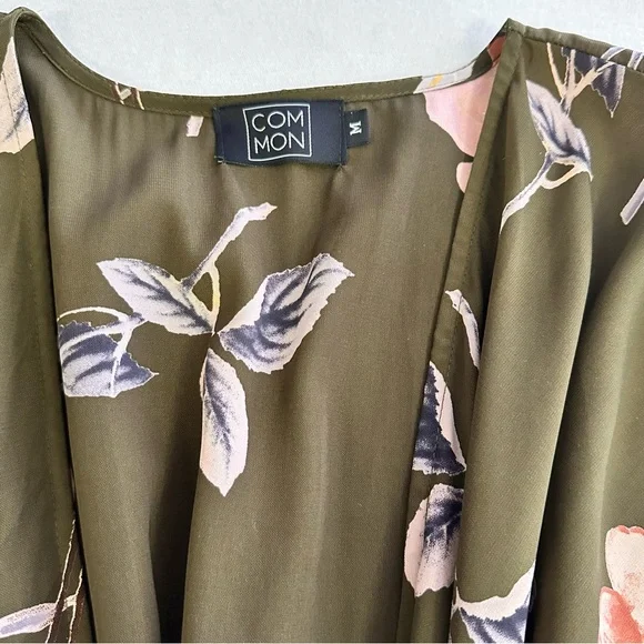 Olive Floral Maxi Dress - Picture 5 of 6